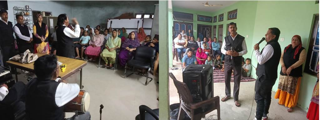 Theatre groups raised awareness among villagers in Dhamandri and Kuriala